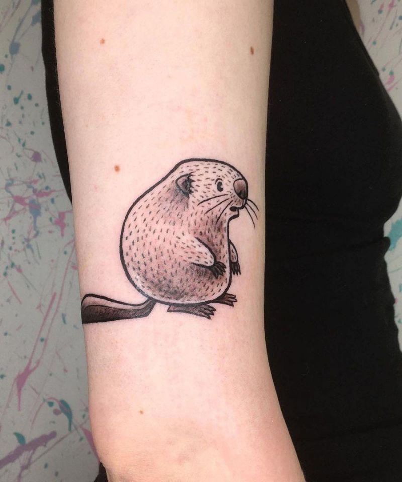 30 Excellent Beaver Tattoos You Can Copy