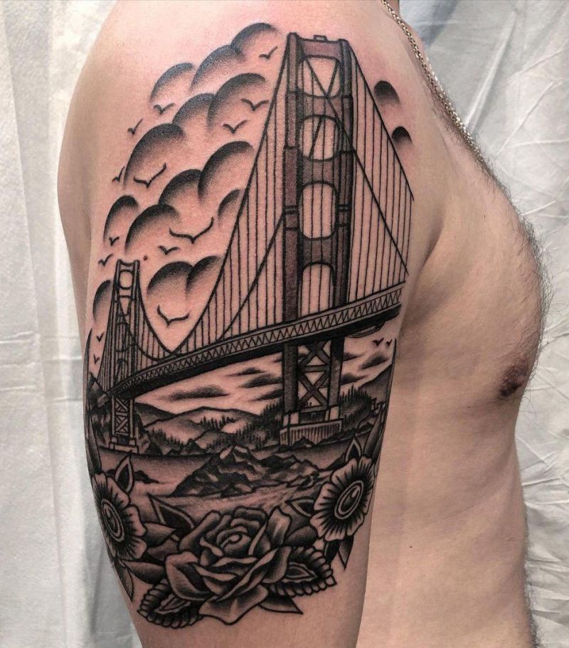30 Amazing Bridge Tattoos to Inspire You