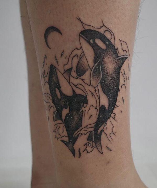 30 Unique Killer Whale Tattoos to Inspire You
