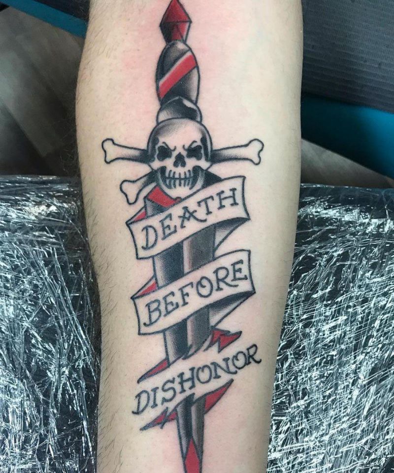 30 Unique Death Before Dishonor Tattoos You Must See