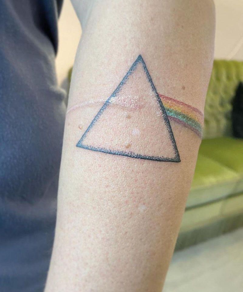 30 Pretty Prism Tattoos You Will Love