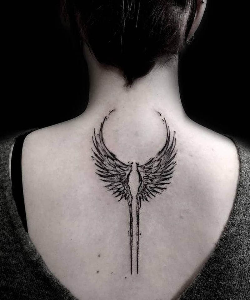 30 Great Valkyrie Wings Tattoos to Inspire You