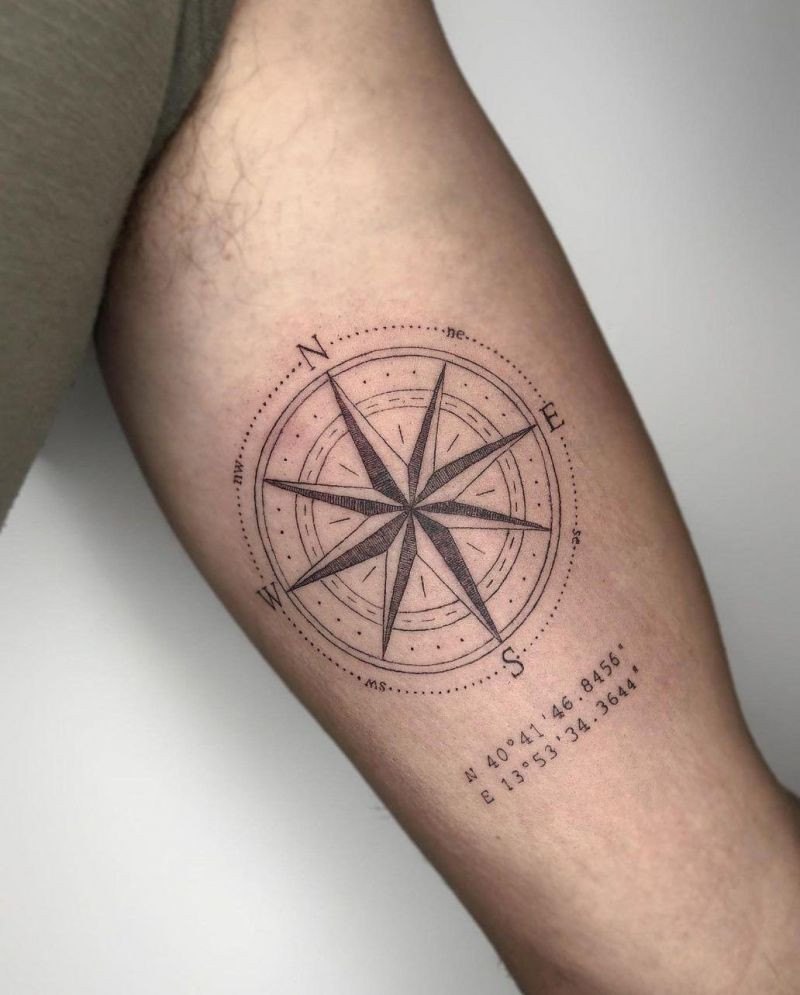 30 Great Coordinate Tattoos You Must See