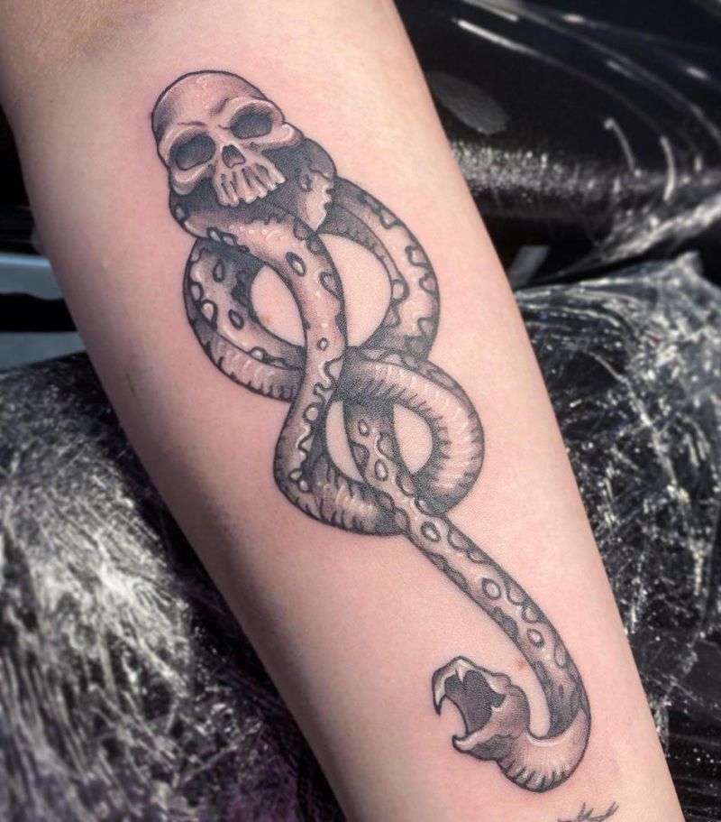 30 Unique Death Eater Tattoos for Inspiration