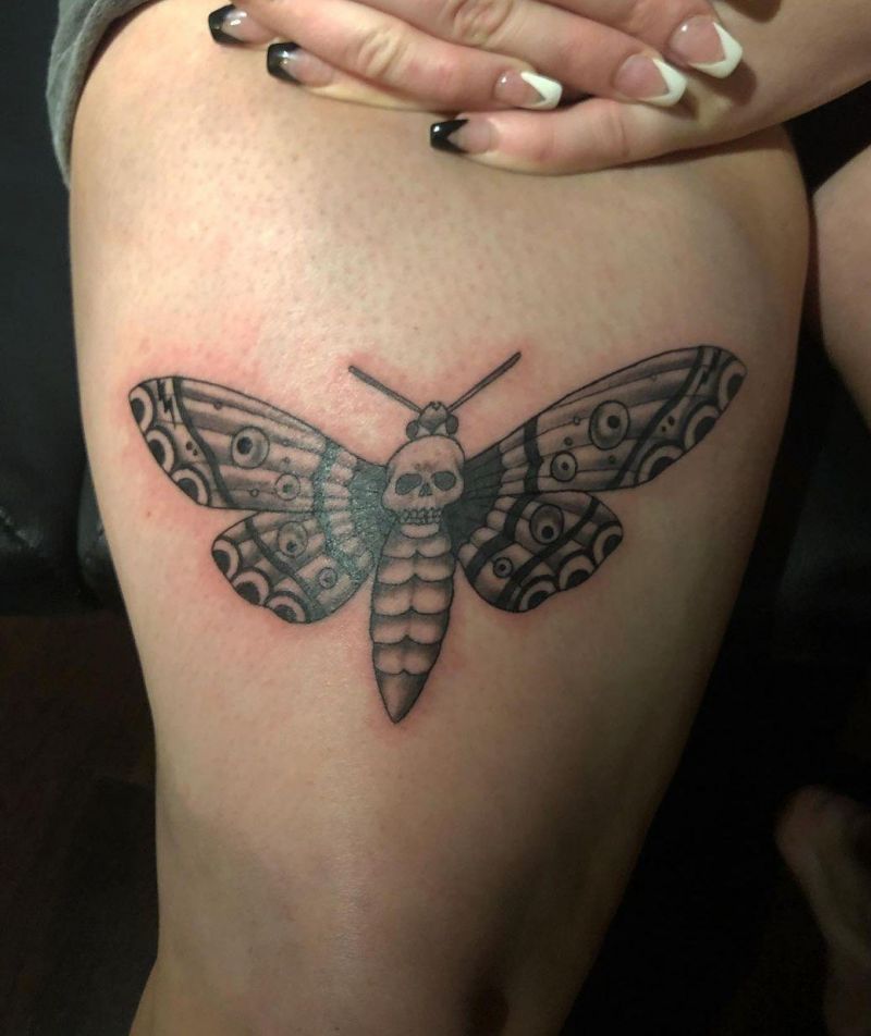 30 Amazing Death Moth Tattoos You Must Love