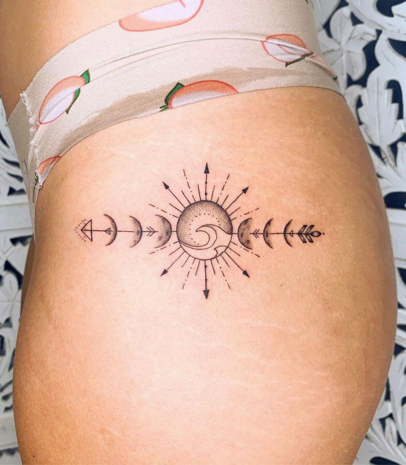 30 Classy Moon Phase Tattoos to Inspire You