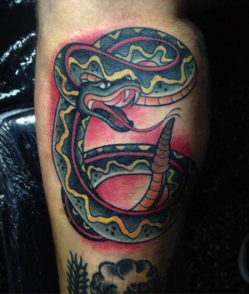 30 Great Rattlesnake Tattoos You Can Copy
