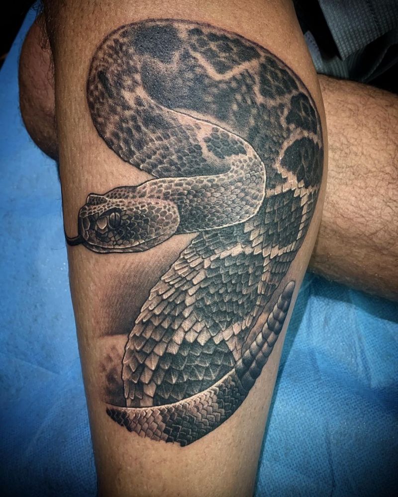 30 Great Rattlesnake Tattoos You Can Copy