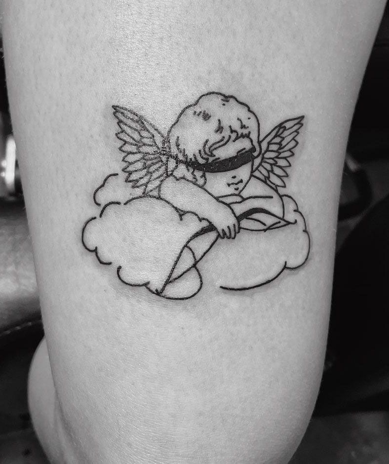 30 Cute Cupid Tattoos for Your Inspiration