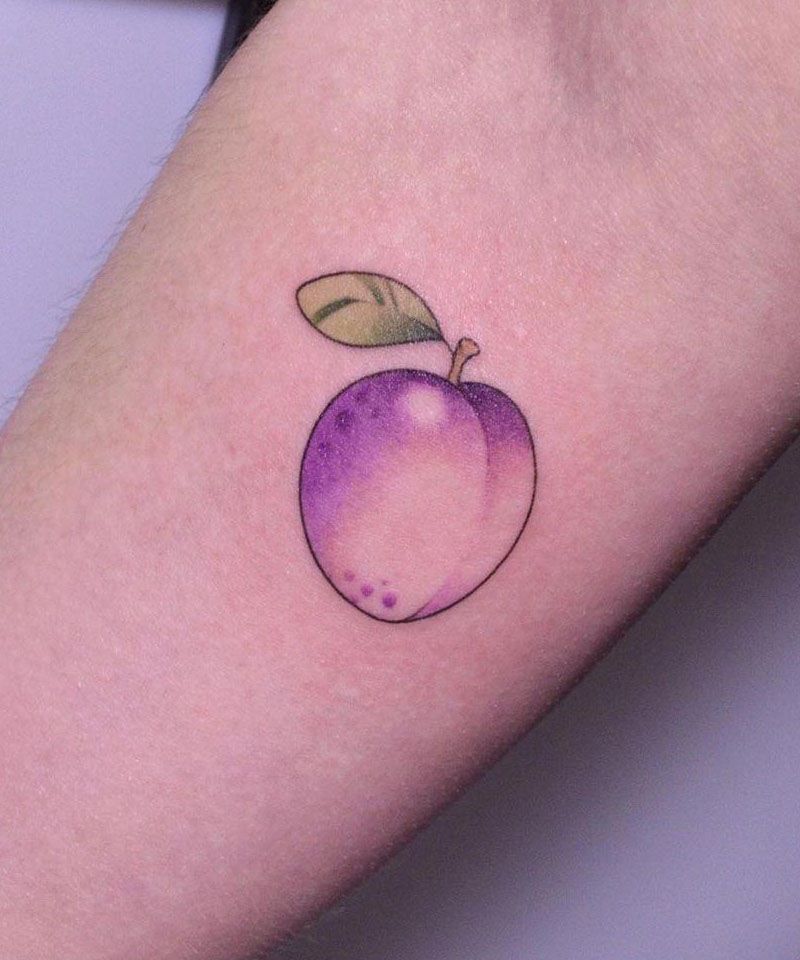 30 Amazing Plum Tattoos You Will Love