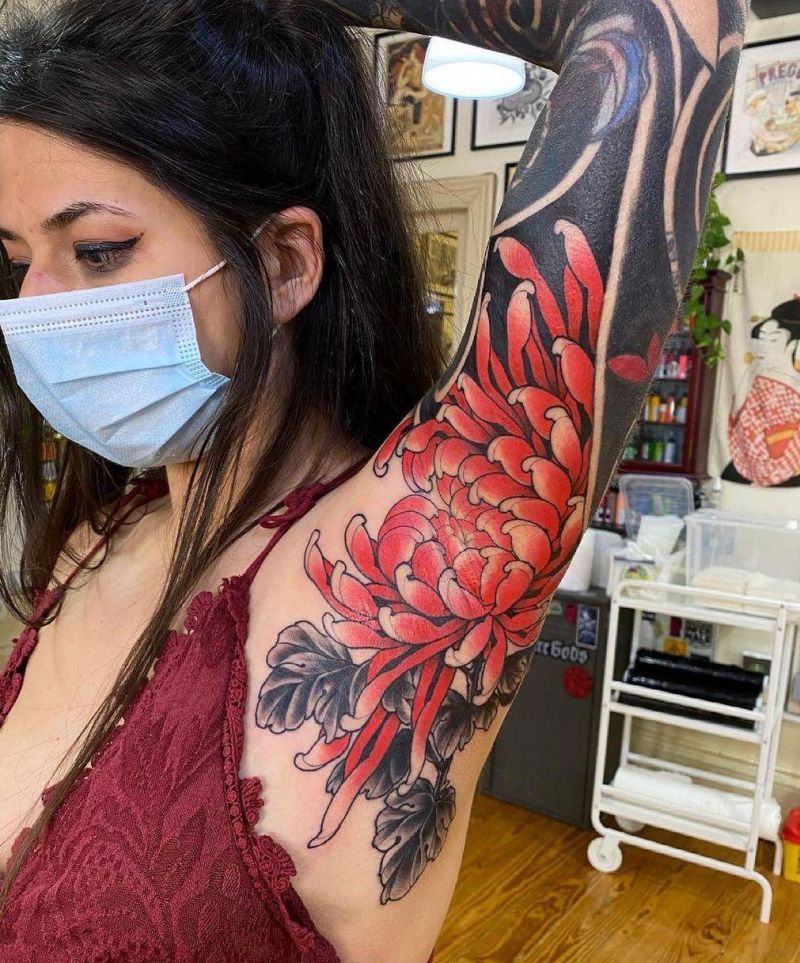 30 Unique Armpit Tattoos You Will Love