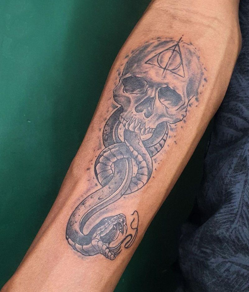 30 Unique Death Eater Tattoos for Inspiration