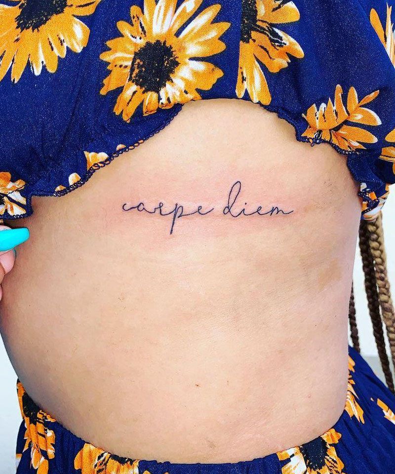 30 Pretty Carpe Diem Tattoos to Inspire You