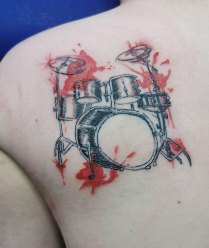 30 Unique Drum Tattoos You Can Copy