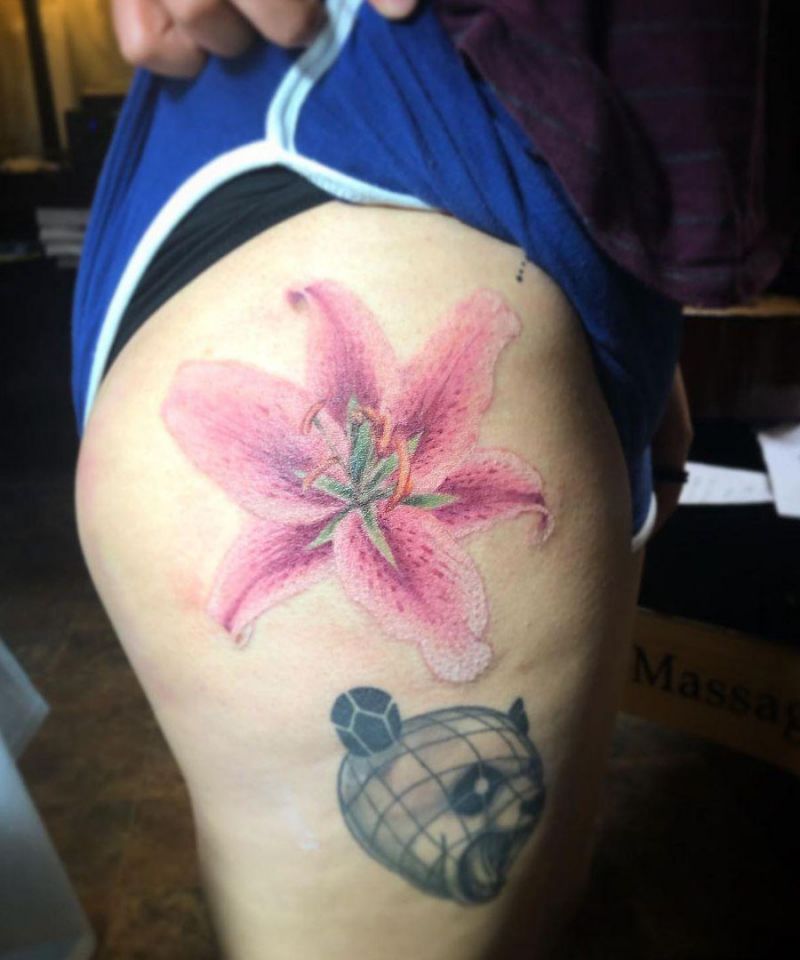 30 Amazing Stargazer Lily Tattoos You Can Copy