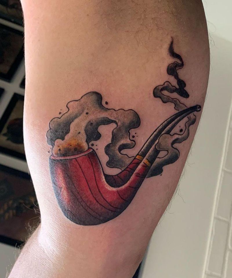30 Great Pipe Tattoos You Must Love
