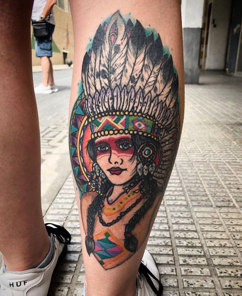 30 Unique Squaw Tattoos for Your Inspiration