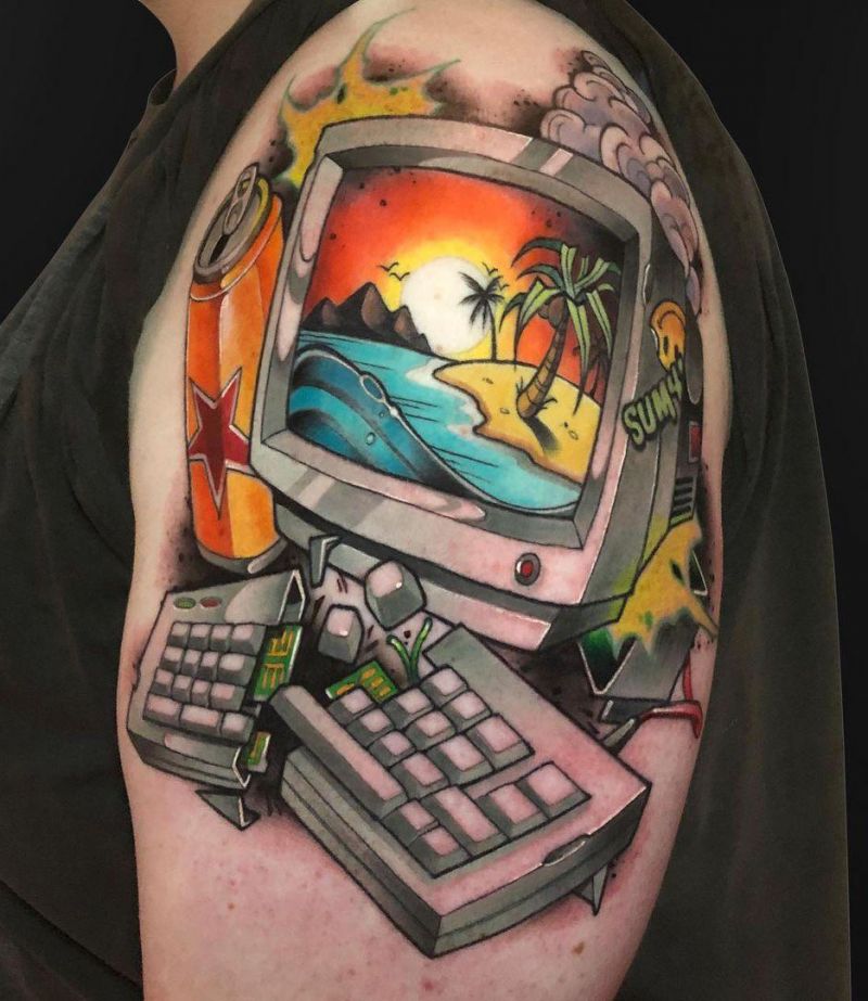 30 Great Computer Tattoos You Can Copy