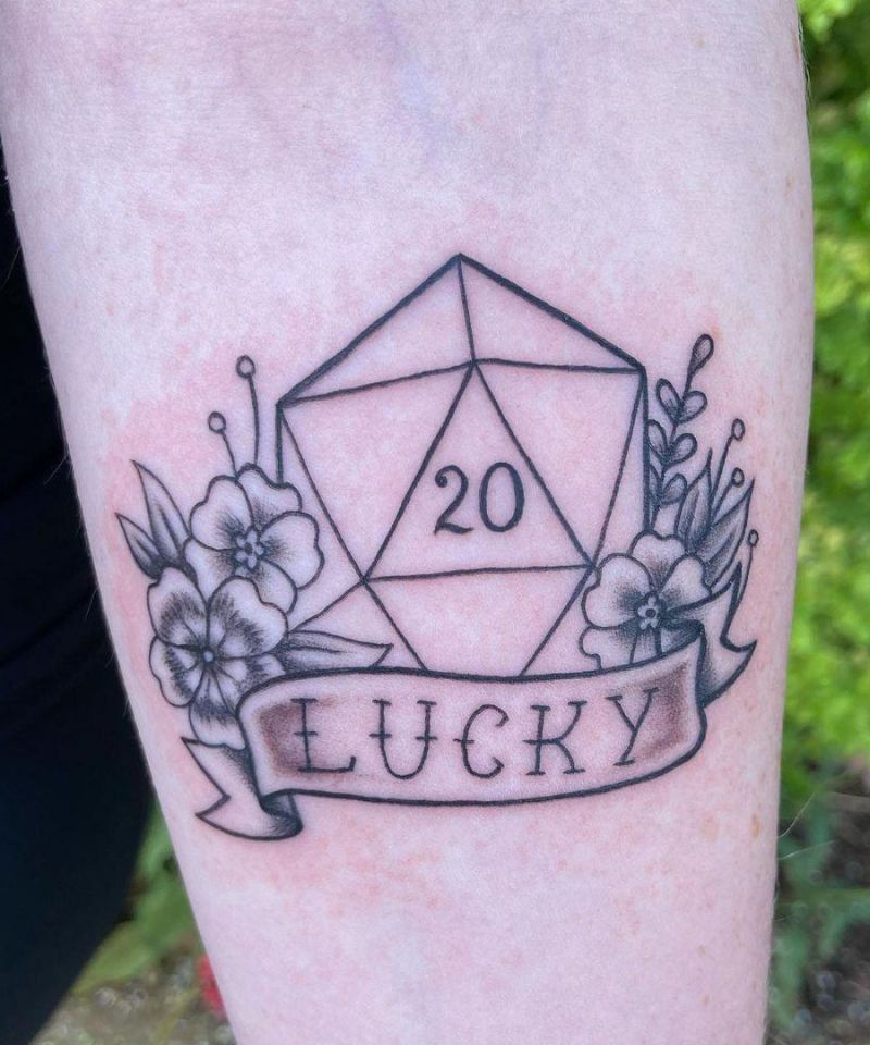 30 Unique D20 Tattoos You Can Copy