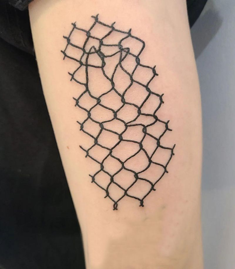 30 Cool Fence Tattoos for Your Inspiration