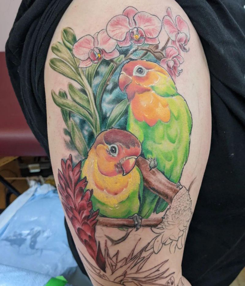 30 Unique Lovebird Tattoos You Can Copy