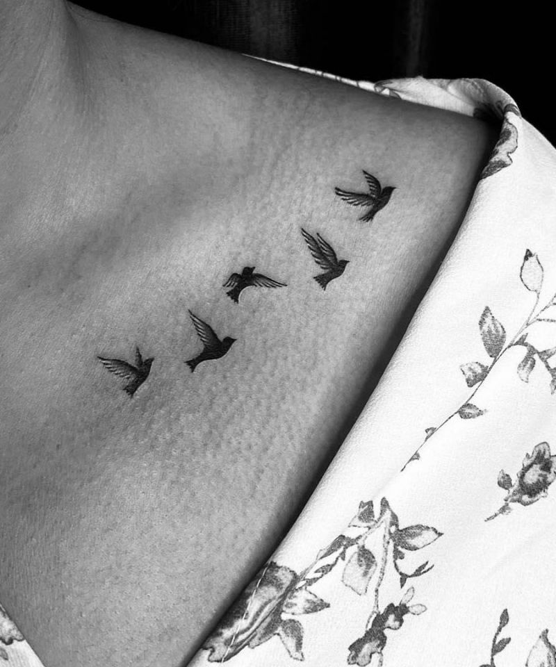 30 Classy Flying Birds Tattoos You Can Copy