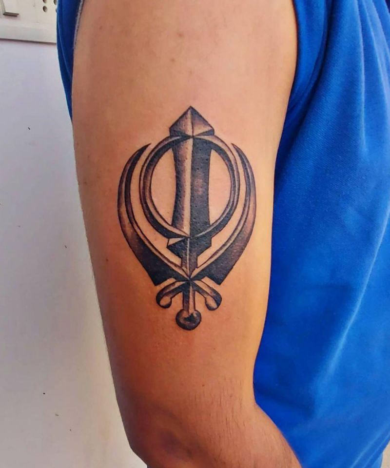 30 Classy Khanda Tattoos You Will Love