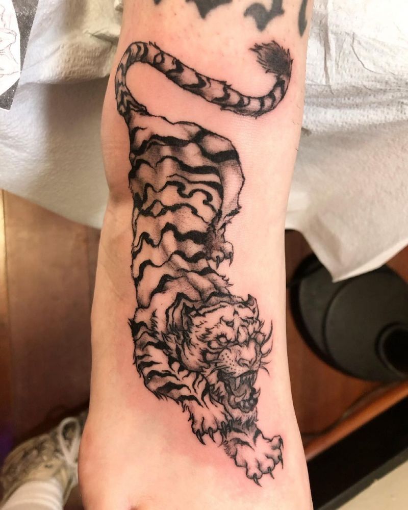 30 Cool White Tiger Tattoos You Must Love