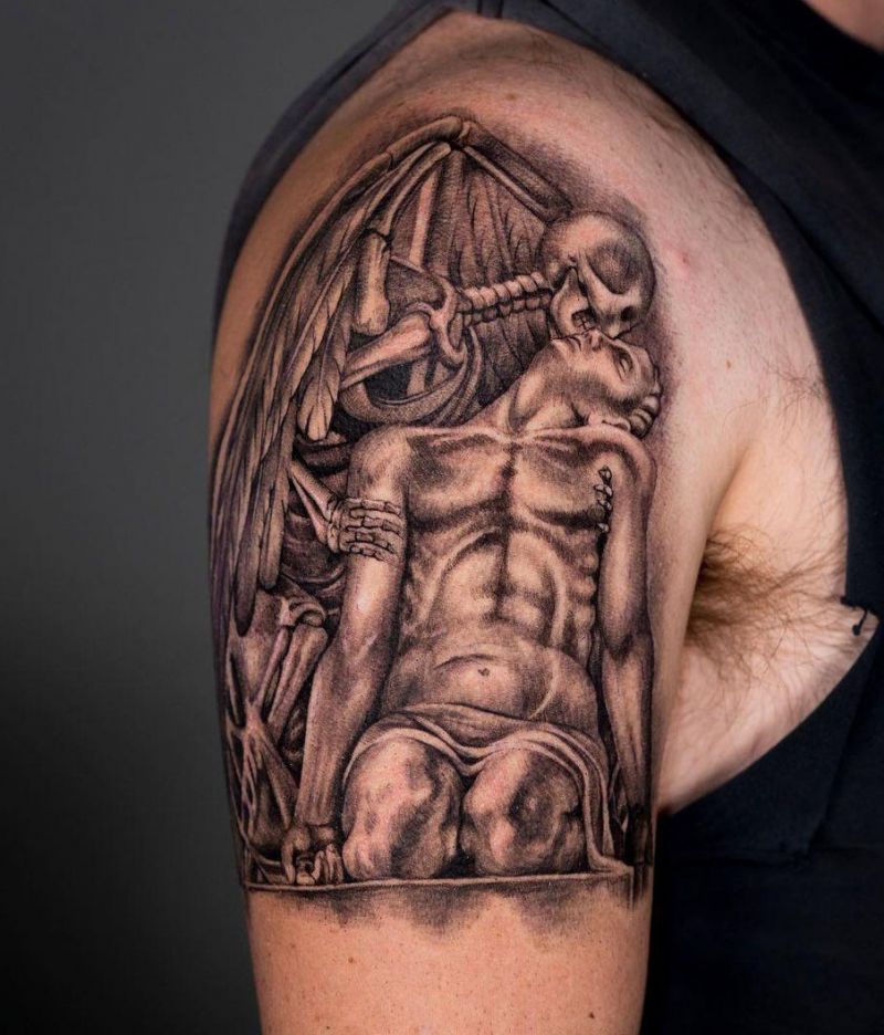 30 Classy Kiss of Death Tattoos You Will Love