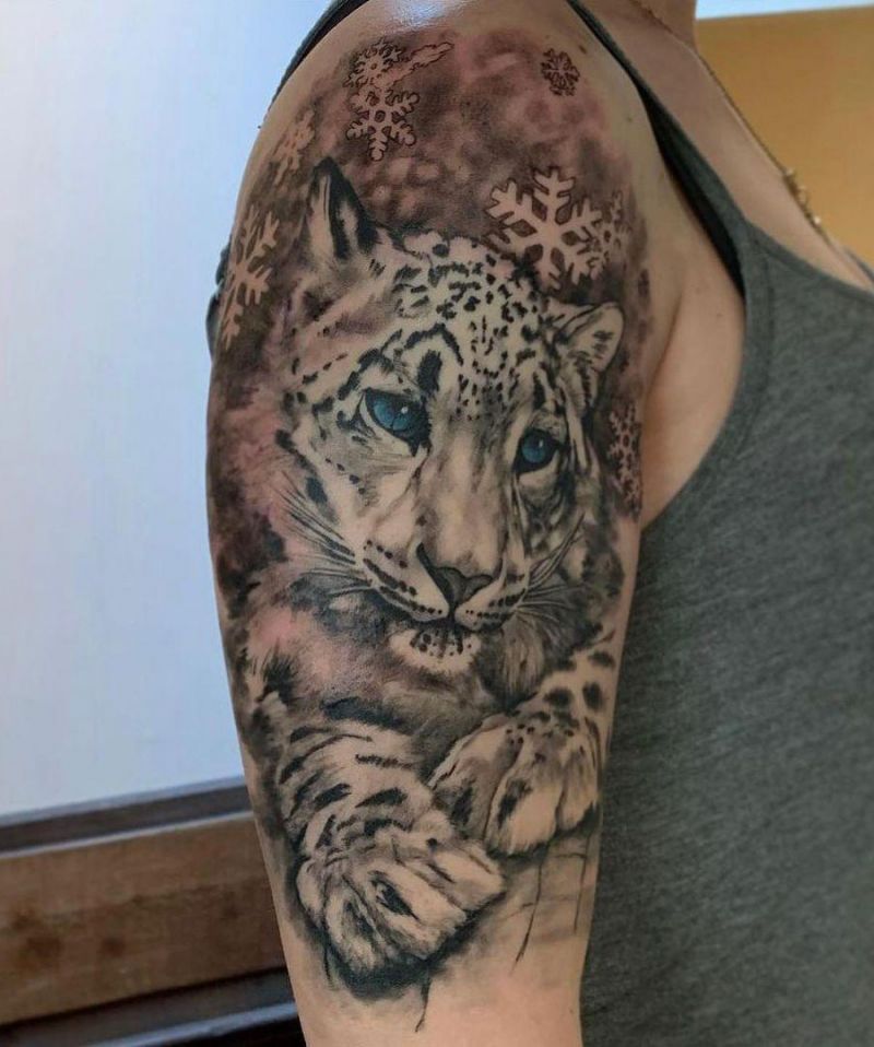 30 Classy Snow Leopard Tattoos Make You Attractive