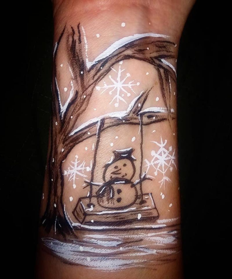 30 Classy Snowman Tattoos You Will Love