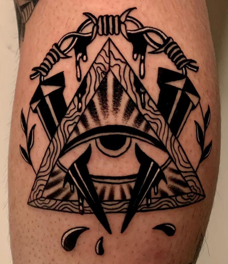30 Great Triangle Eye Tattoos You Can Copy