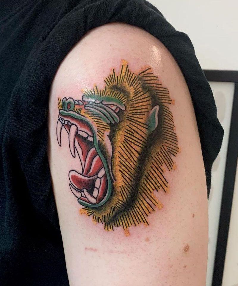 30 Cool Mandrill Tattoos You Will Love