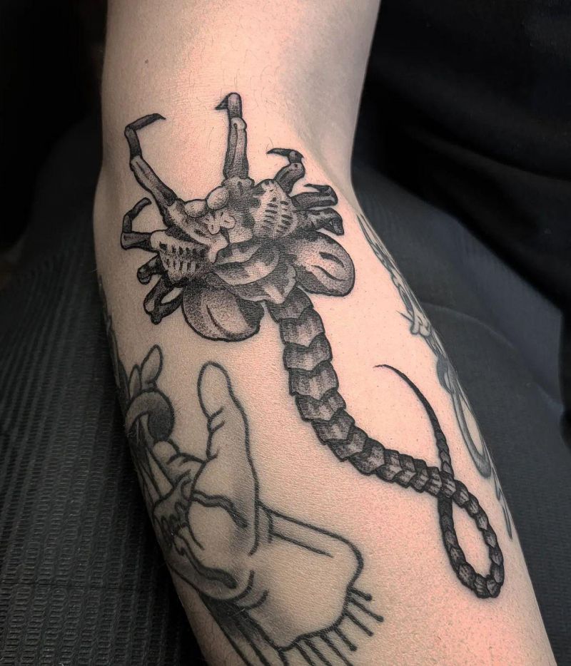 30 Classy Facehugger Tattoos You Will Love