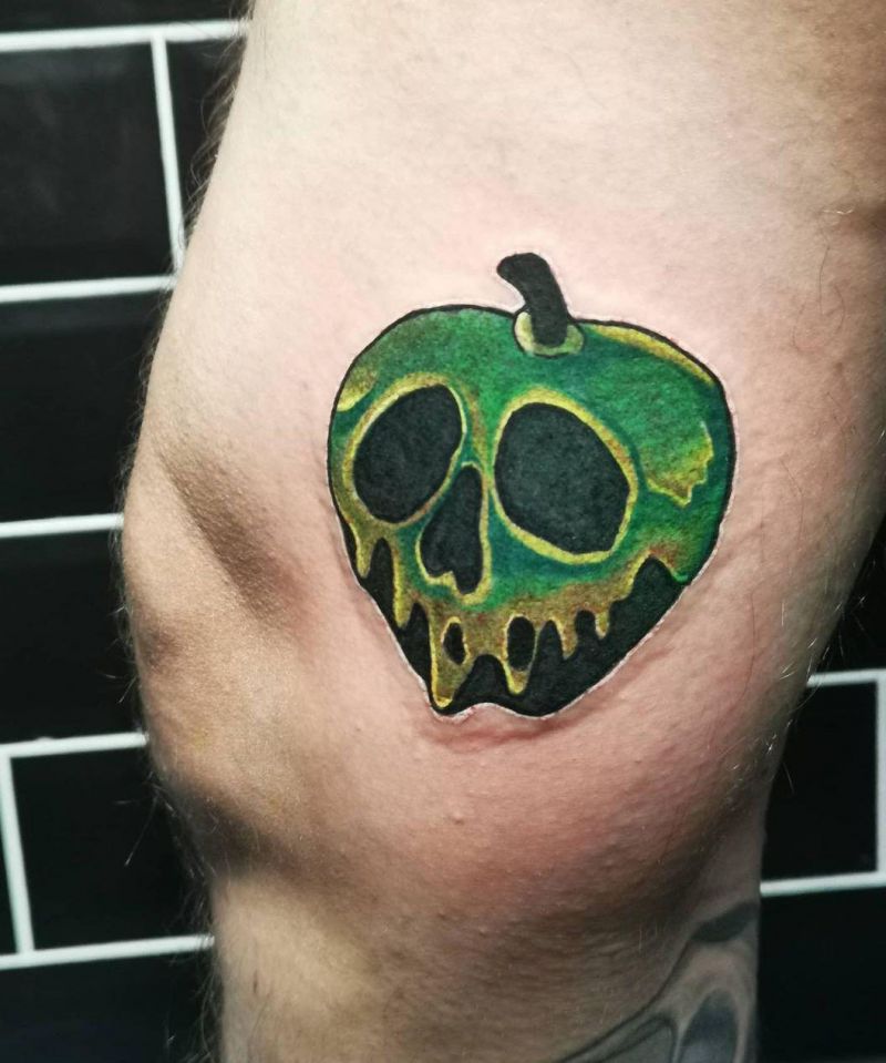 30 Unique Snow White Apple Tattoos You Can Copy