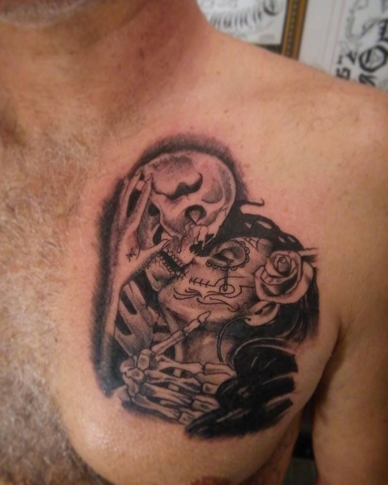 30 Classy Kiss of Death Tattoos You Will Love