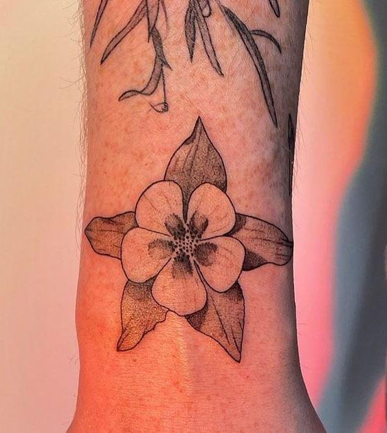 30 Gorgeous Columbine Tattoos to Inspire You