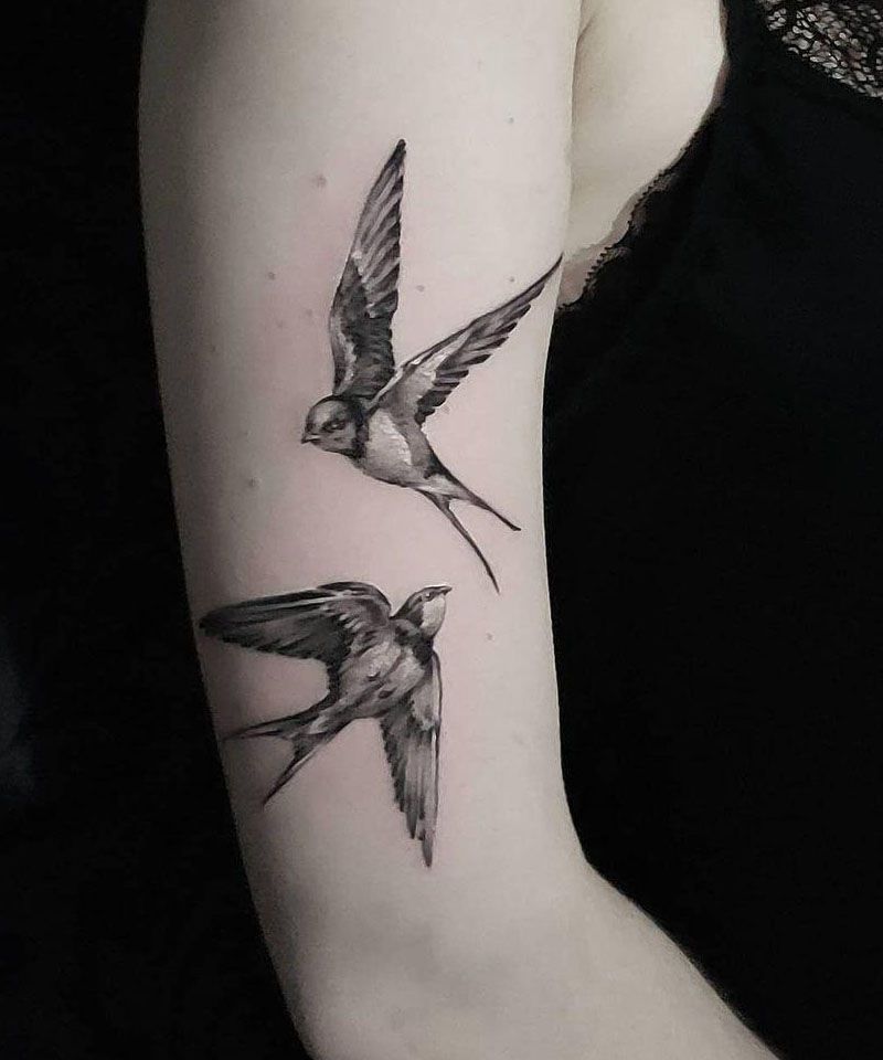 30 Classy Flying Birds Tattoos You Can Copy