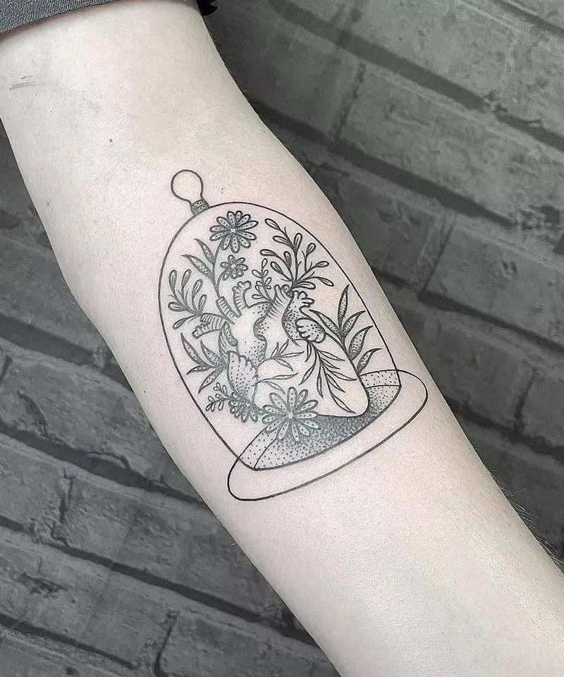 30 Classy Bell Jar Tattoos to Inspire You