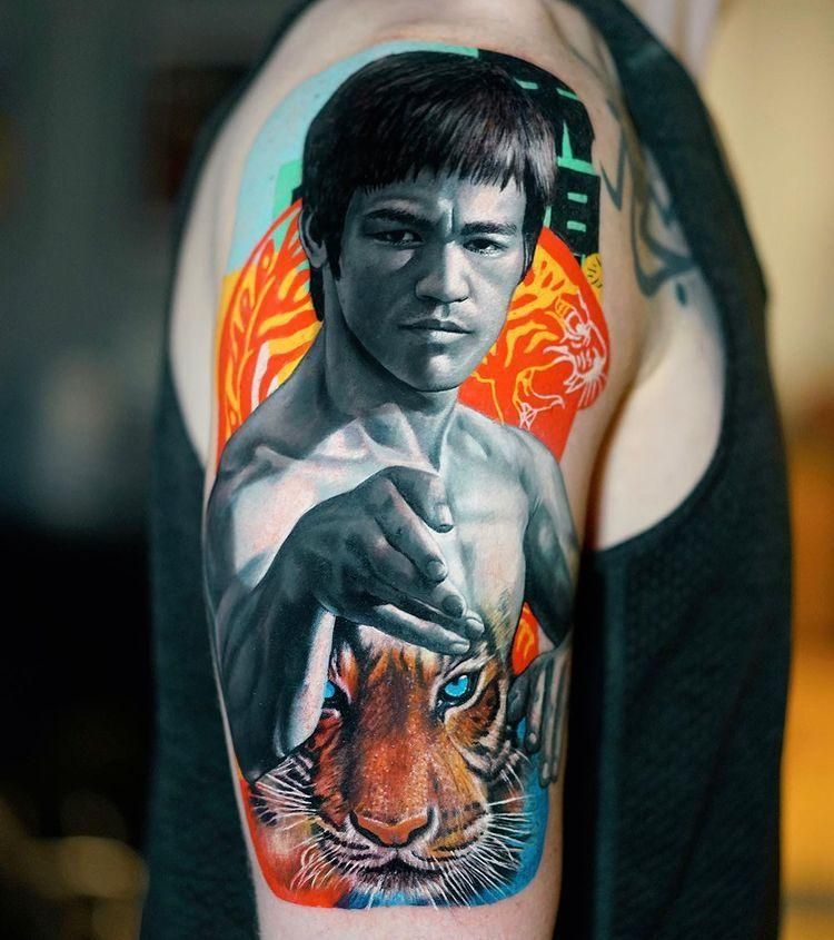 30 Classy Bruce Lee Tattoos to Inspire You