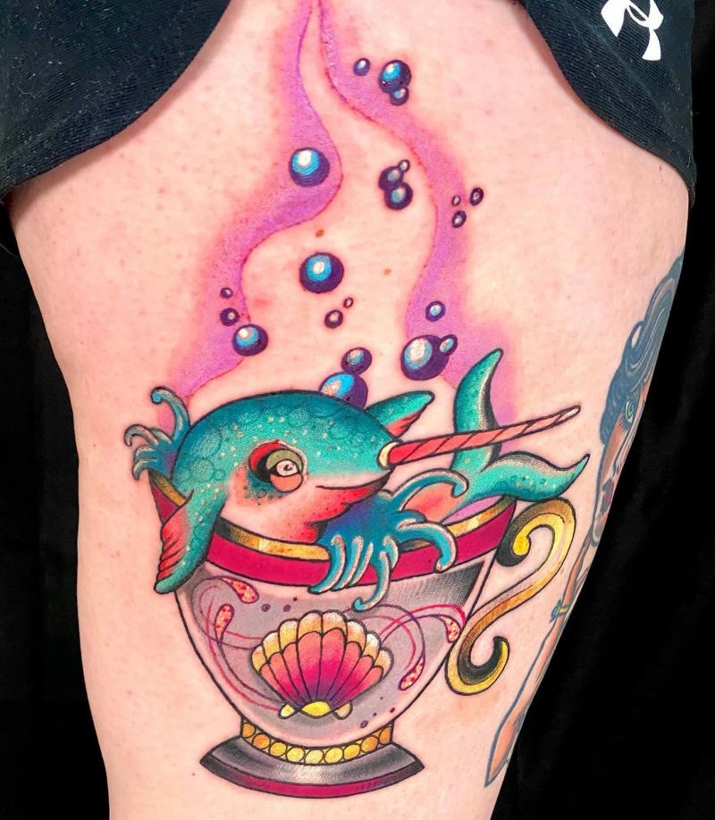 30 Classy Narwhal Tattoos to Inspire You