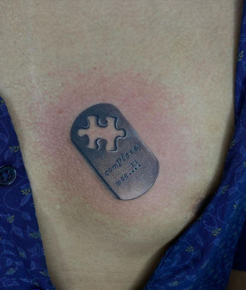 30 Unique Dog Tag Tattoos for Your Inspiration