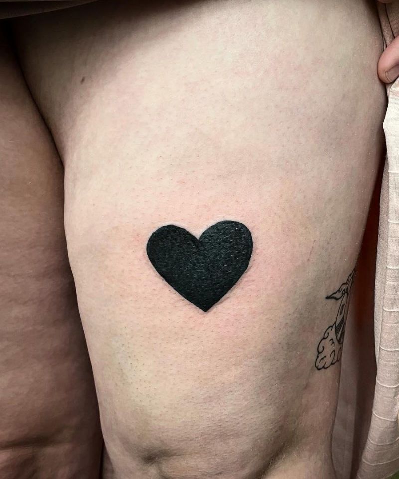 30 Great Black Heart Tattoos Make You Attractive