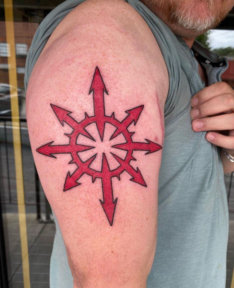 30 Great Chaos Star Tattoos to Inspire You