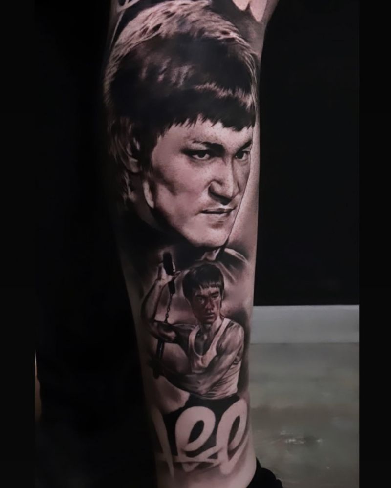 30 Classy Bruce Lee Tattoos to Inspire You