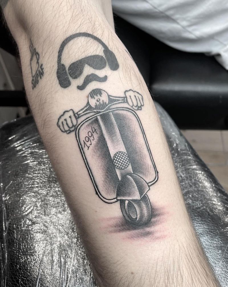 30 Unique Scooter Tattoos for Your Inspiration