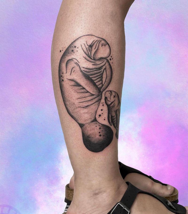 30 Unique Manatee Tattoos You Can't Miss
