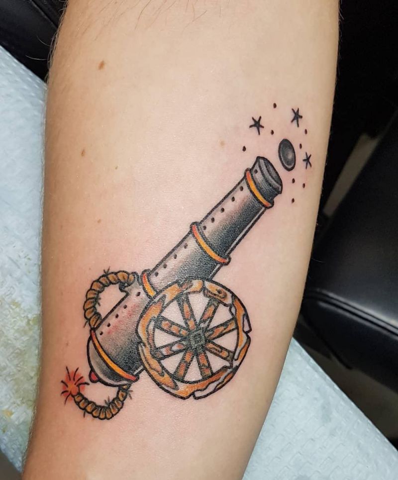 20 Unique Cannon Tattoos Make You Attractive