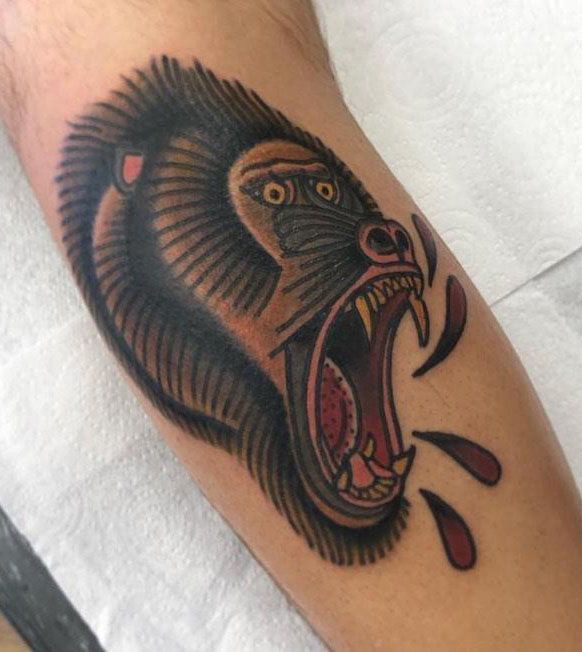 30 Amazing Baboon Tattoos You Must Love