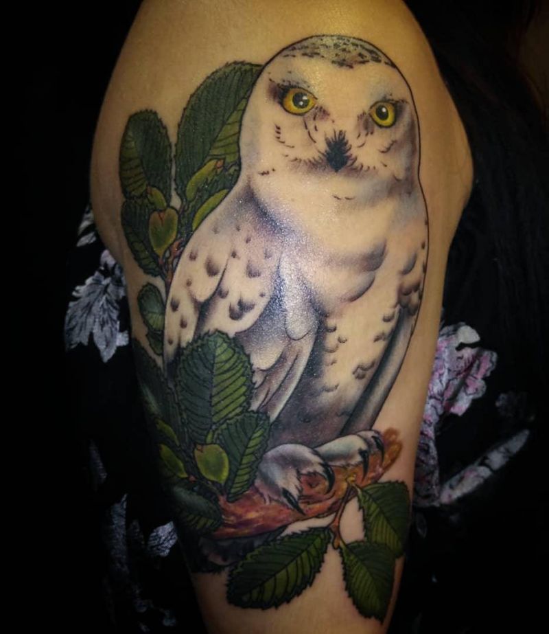 20 Unique White Owl Tattoos for Your Inspiration